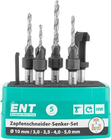 Zapfenschneider-Senker-Set | 5-teilig 