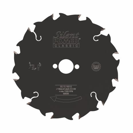 Kombizuschnitt-Sägeblatt Silent-POWER CLASSIC 160 mm
