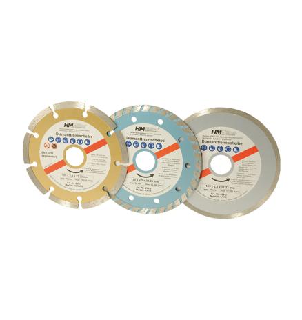 Diamant-Trennscheibenset 3 teilig | 125 mm 