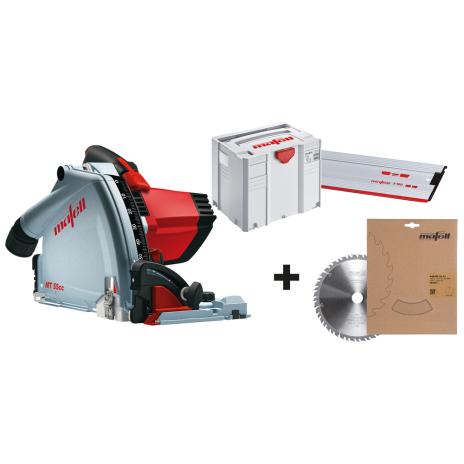 Tauchsäge MT 55 cc im MidiMAX + Sägeblatt-GT 162 x 1,2 / 1,8 x 20 mm, Z 49-7, 6WZ/FZ + Führungsschiene F160, 1,6 m lang 