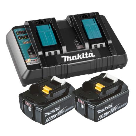 Power Source Kit 18 V 2x Akku 18 V / 6,0 Ah Li/ 1x Doppelladegerät DC18RD