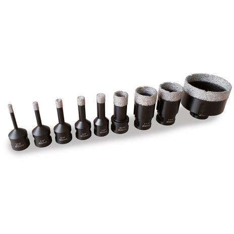 Diamant DryXcut Zentrierbohrer Set | 9-teilig 