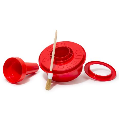 Leimtopf mit Pinsel, Gr. 2 