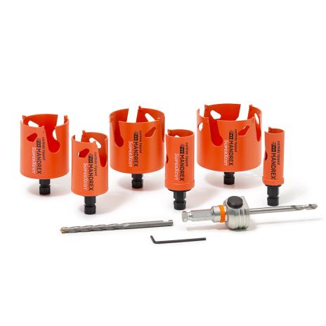 MXqs Mehrzweck Lochsägen SuperXCut Set Ø 25 - 80 mm | 7-teilig 