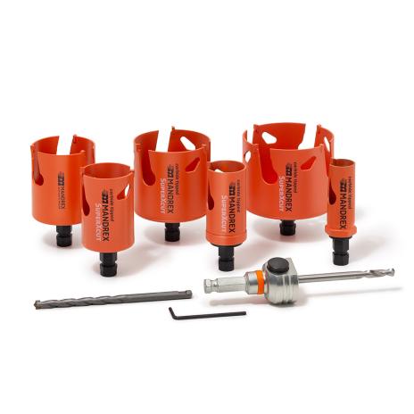 MXqs Mehrzweck Lochsägen SuperXCut Set Ø 25 - 82 mm | 7-teilig 