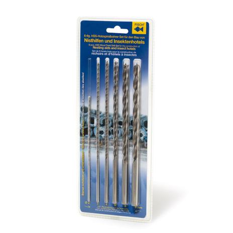 Holzspiralbohrer Set für den Bau von Nisthilfen 