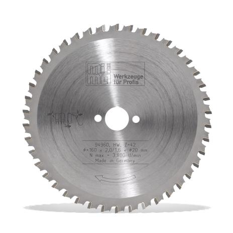 HW Trockenschnitt-Kreissägeblatt | Flachzahn mit Fase (FWF) | für Metall 190 mm 