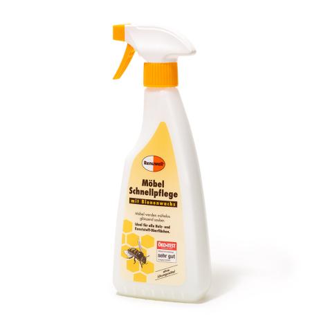 Möbel-Schnellpflege mit Bienenwachs 500ml Spühflasche 