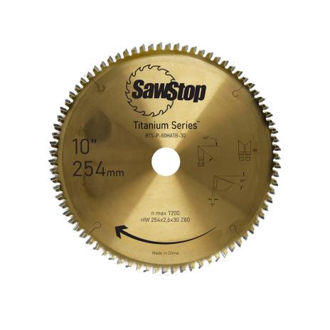 Titanium Sägeblatt Ø 254 mm x3,2 / 2,2x30 mm WZ80 